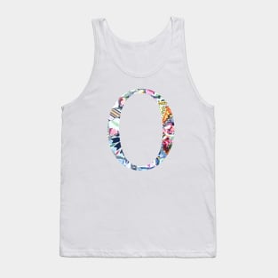 Barcelona Gaudi Mosaic Omicron Sorority Letter Tank Top